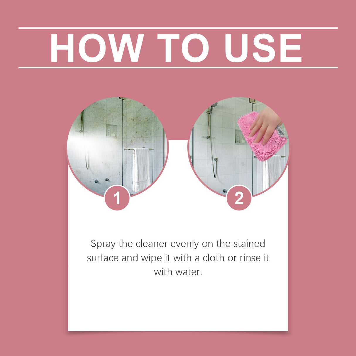 Bathroom Water Stain Remover, Bathroom Glass Door Bathtub Tile Stain Scale Cleaning Cleaner - V.I.P Digital Presence