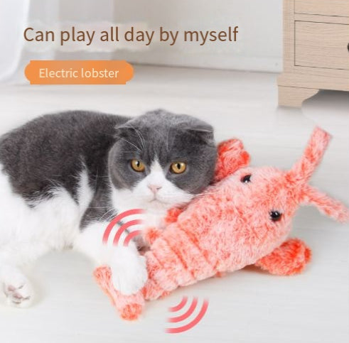 Pet Toy Gravity Jumping Shrimp Electric Simulation Lobster USB Charging Teasing Dog Cat Self Fun Soothing Tool - V.I.P Digital Presence