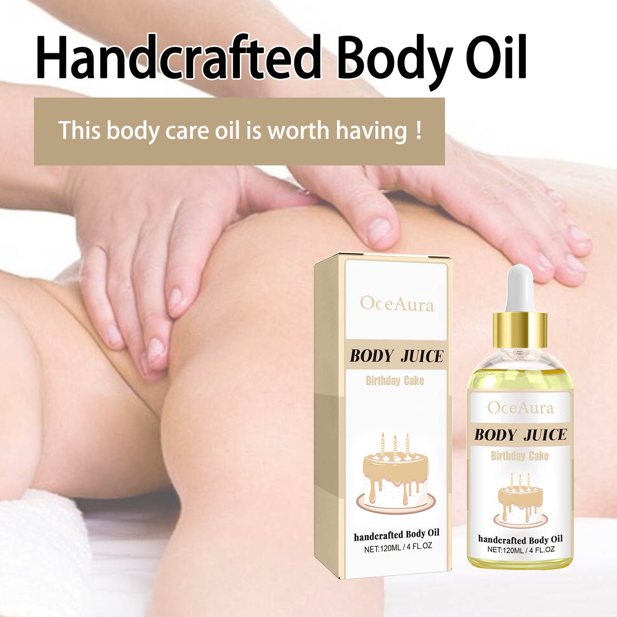Handcrafted Body Oil, Body Massage Moisturizing Firming And Tender Skin Care Essential Oil - V.I.P Digital Presence