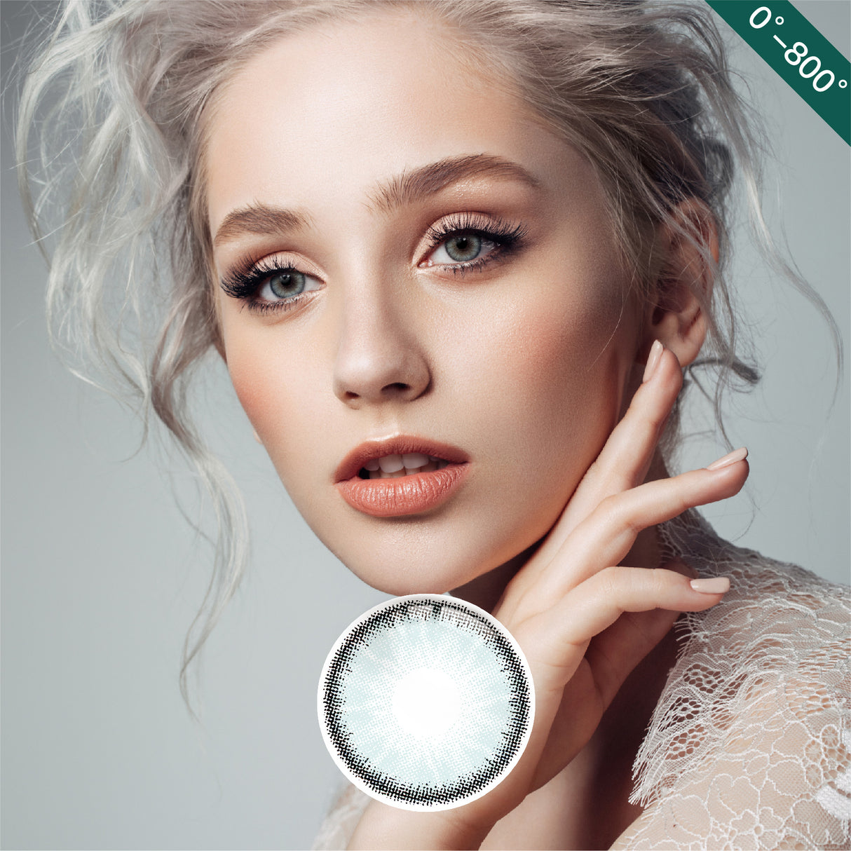 1Pair FDA Certificate Eyes Beautiful Pupil Colorful Girl Cosplay Contact Lenses PHALAENOPSIS LIGHT BLUE - V.I.P Digital Presence