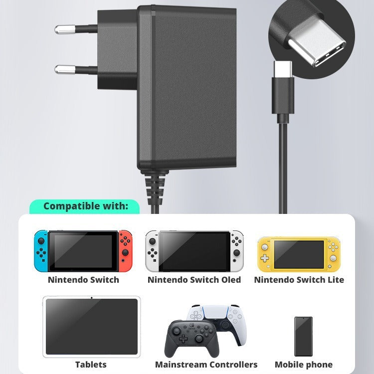 Suitable for Switch Charger NS Intelligent Fast Charging Switch Lite Game Console Fast Charging Plug - V.I.P Digital Presence