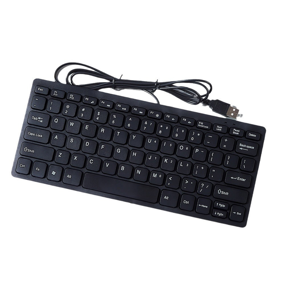 USB desktop laptop keyboard wired chocolate mini silent small keyboard - V.I.P Digital Presence