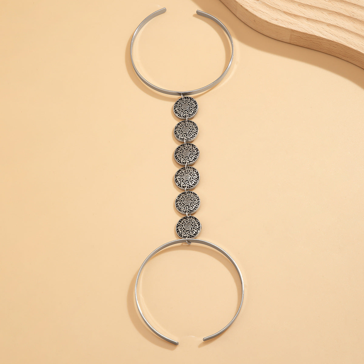 Bohemian style geometric metal arm ring Leg Chain minimalist imitation turquoise arm chain - V.I.P Digital Presence