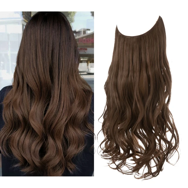 One-piece women's hair extension piece with abundant hair volume U-shaped fishing line invisible and natural long curly hair - V.I.P Digital Presence