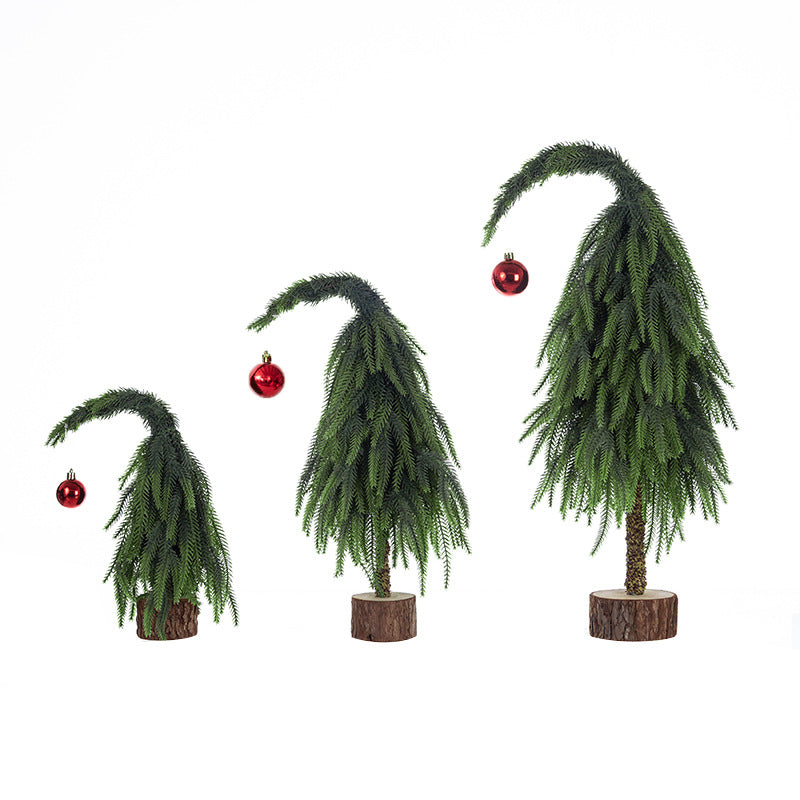 Crooked Neck Christmas Leaves Nobelson Home Small Desktop Ornament - V.I.P Digital Presence