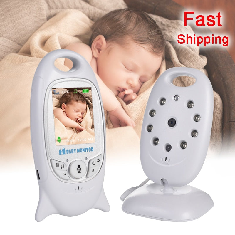 VB601 Baby Monitor 2 inch BeBe Baba Electronic Babysitter Radio Video Nanny Camera Night Vision Temperature Monitoring 8 Lullaby - V.I.P Digital Presence