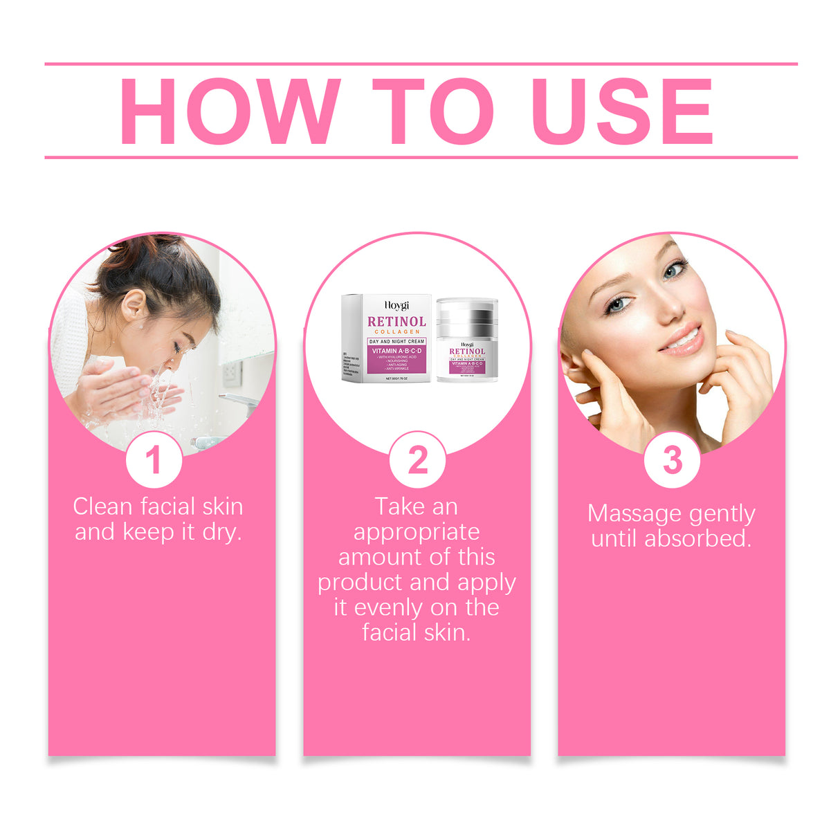 Collagen Cream Hydrating Facial Treatment Reduces Fine Lines, Brightens Skin Tone And Moisturizes Skin