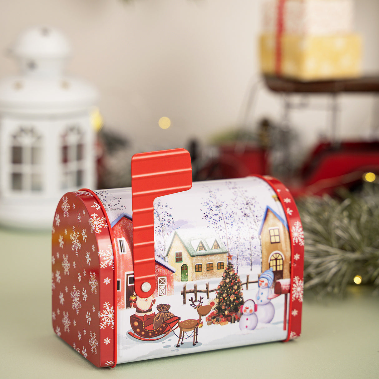 New Christmas decoration products, Christmas mailbox, tin box, gift box, candy box, gift box, ornament - V.I.P Digital Presence