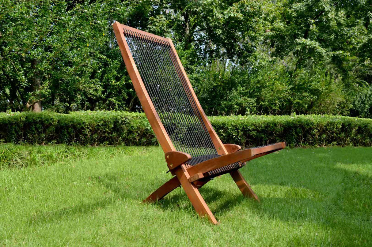 folding roping wood chair - V.I.P Digital Presence