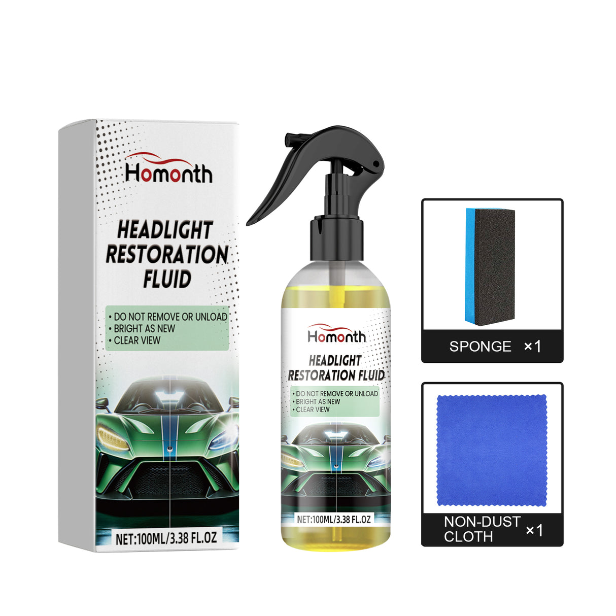 Headlight Restoration Fluid, Car Headlight Scratch Repair Car Light Brightening Plating Crystal Maintenance Polishing - V.I.P Digital Presence