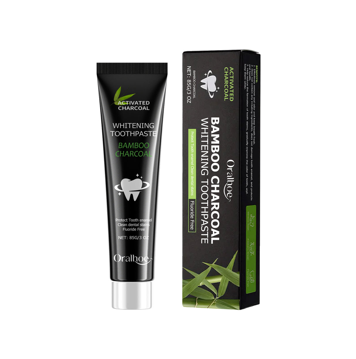 Bamboo Charcoal Toothpaste Freshen Breath, Brightening Teeth And Improving Yellow Tooth Stain Removal Toothpaste - V.I.P Digital Presence