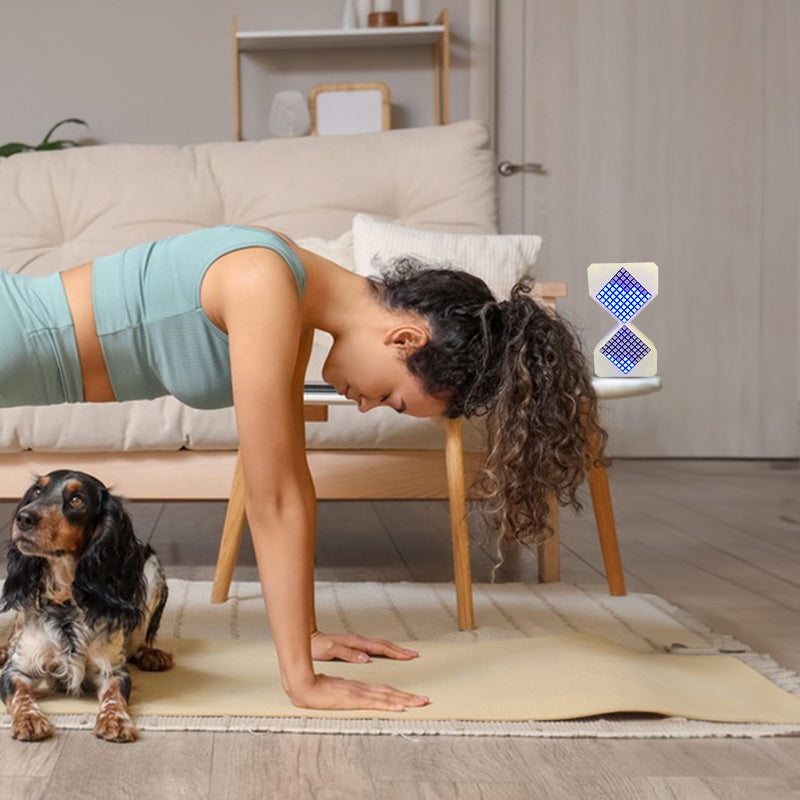 Cyber-style LED electronic sand timer: gravity-sensing, 1-30min countdown, tech decompression toy - V.I.P Digital Presence