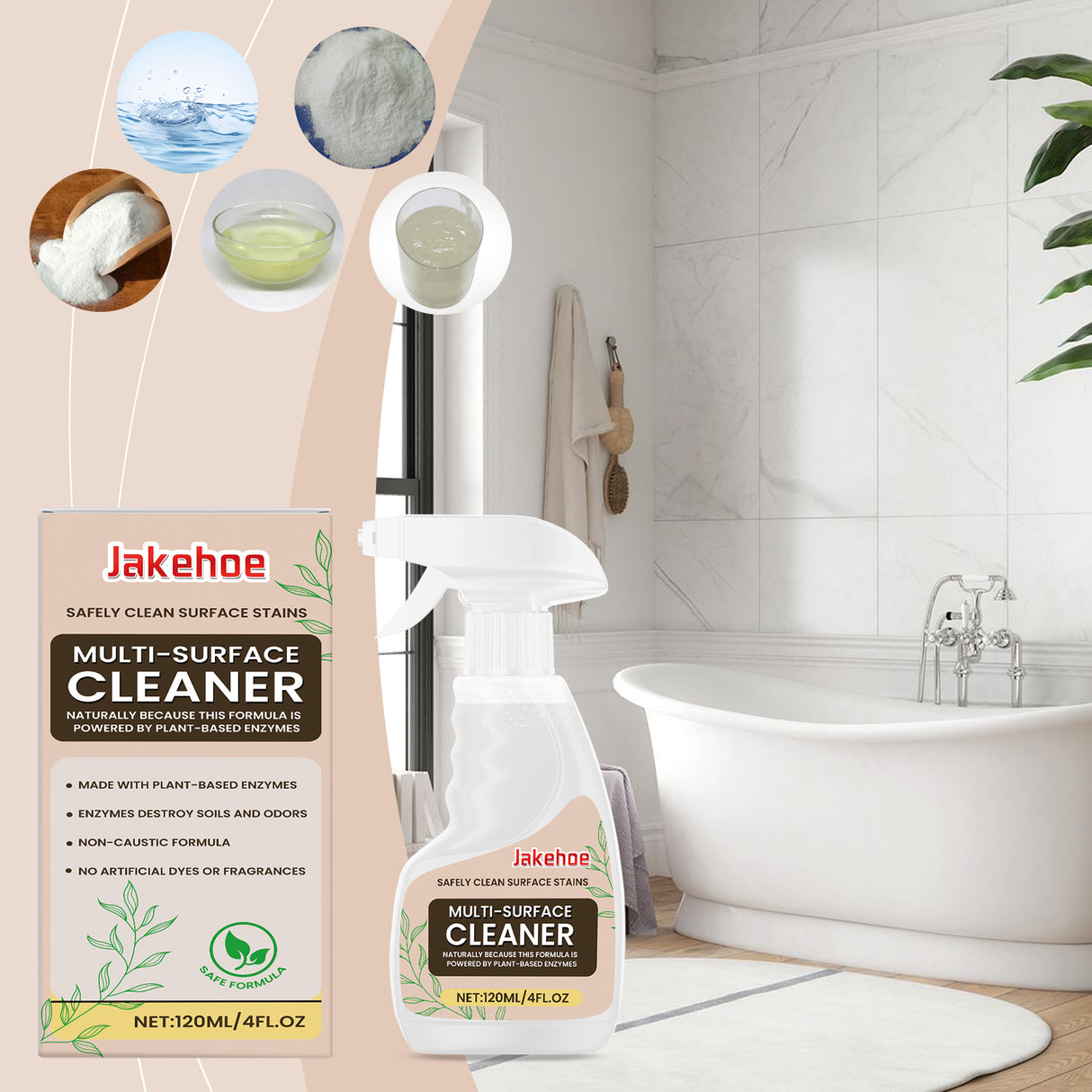 Multi-Surface Cleaner Kitchen Range Hood Sink Countertop Stain Removal Multi-Effect Cleaner - V.I.P Digital Presence