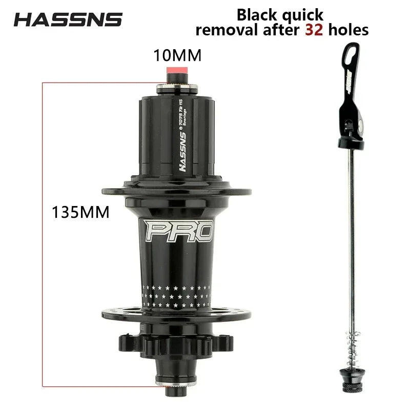 HASSNS PRO7 MTB Hub 32 Holes Bearing Bike Freehub Rear Hub Quick Release 32H Four Palin 7 8 9 10 11 12 Speed 6 Pawl Hubs - V.I.P Digital Presence