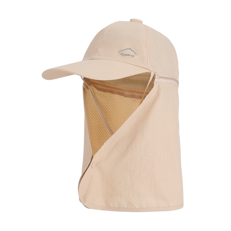 1pc Summer Baseball Cap with Detachable 360° Neck Sun Flap. For men, hiking, fishing, outdoor. - V.I.P Digital Presence
