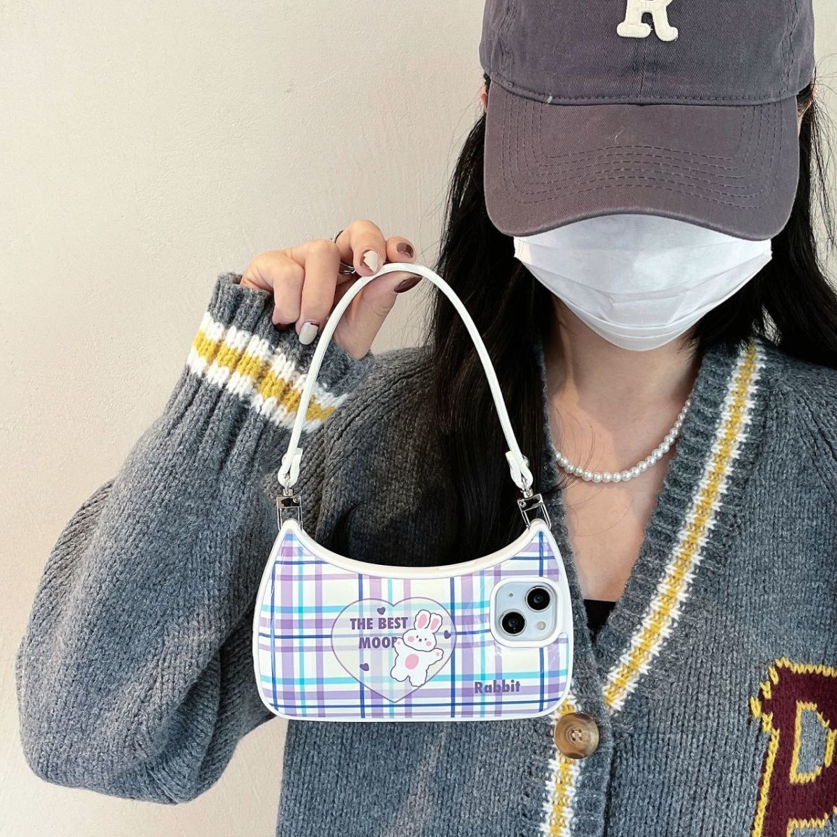 Portable Crescent Bag Apple 14 Phone Case iPhone 13pro Max Full Package 12/11/Plus Soft Cover