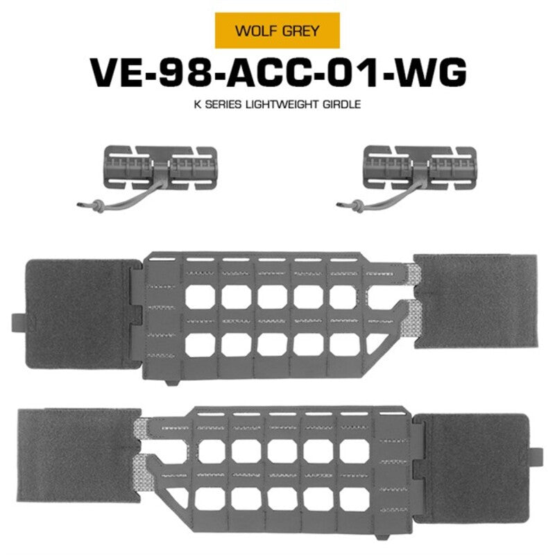 KZ Hunting Vest - Plate Carrier in Low Profile MOLLE, Quick Release, K Zero Style with Belt for Airsoft. - V.I.P Digital Presence