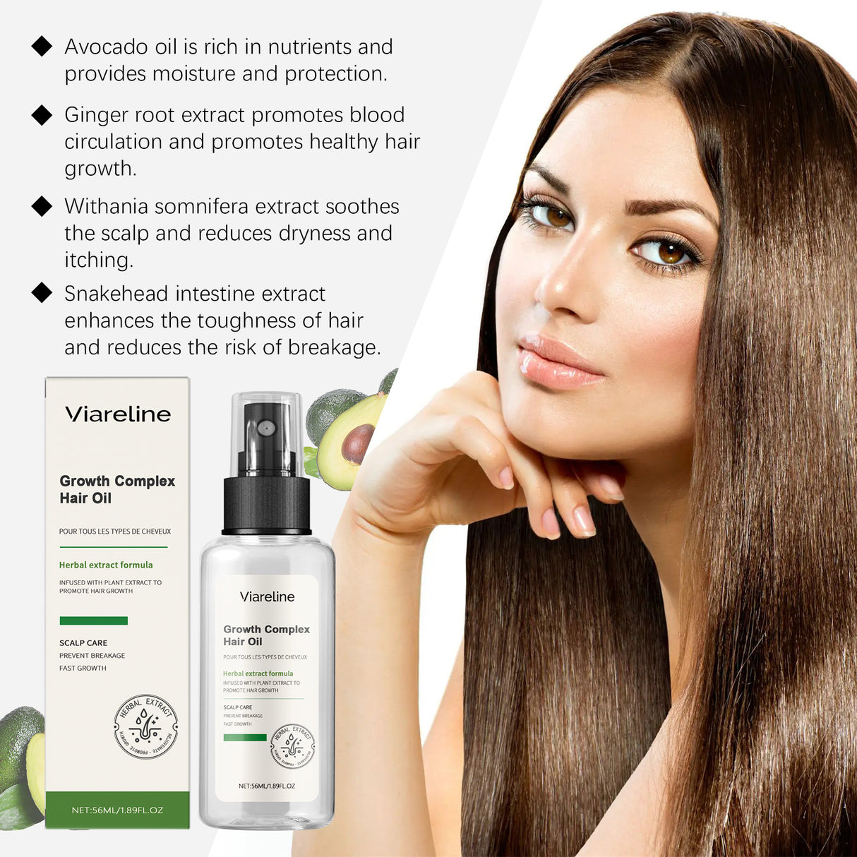 Herbal Hair Care Essential Oil Repair Dry, Hydrating, Smooth And Improve Frizzy Hair Care Essence - V.I.P Digital Presence