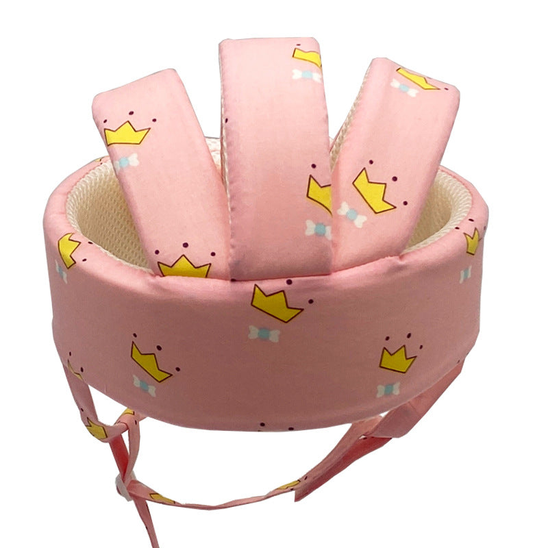 Baby Learning to Walk Anti-Collision Hat Infant Toddler Safety Helmet Cotton Protective Cap Fully Cotton Breathable Lightweight