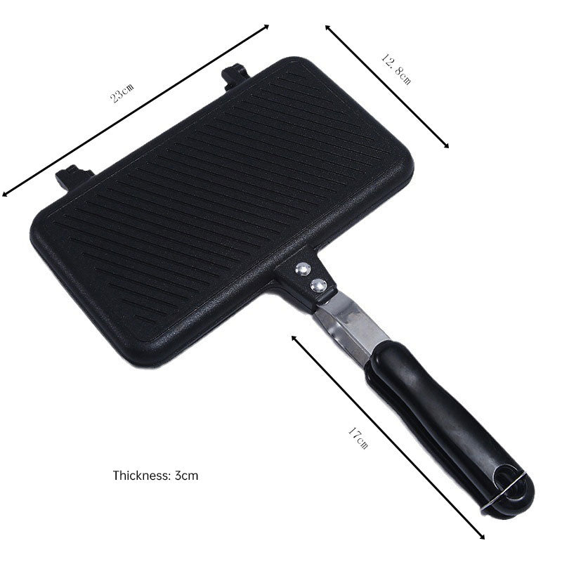 Aluminum Sanming Pan Round Double-sided Pattern Waffle Mold Home Breakfast Pancake Tool - V.I.P Digital Presence