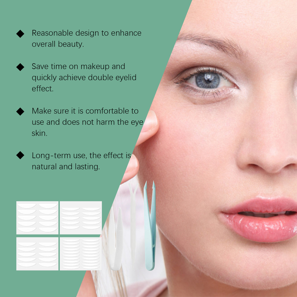 Double Eyelid Tape Set Eye Makeup Skin Tone Self-Adhesive Firm Natural Comfort Mild Breathable - V.I.P Digital Presence