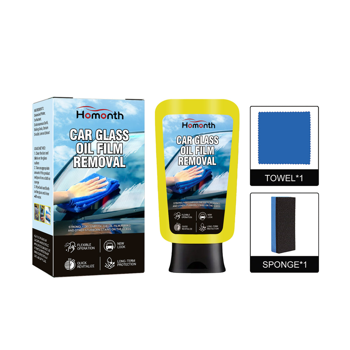 Oil Film Cleaning Emulsion, Car Windshield Window Stain Cleaning Anti-Rain And Fog Cleaning Agent - V.I.P Digital Presence