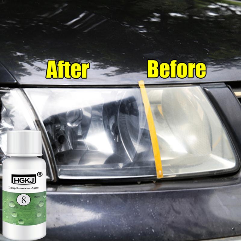 20/50ML HGKJ-8 Car Headlight Cleaning Fluid Repair Refurbishment Fluid Detergent Car Light Cleaner - V.I.P Digital Presence