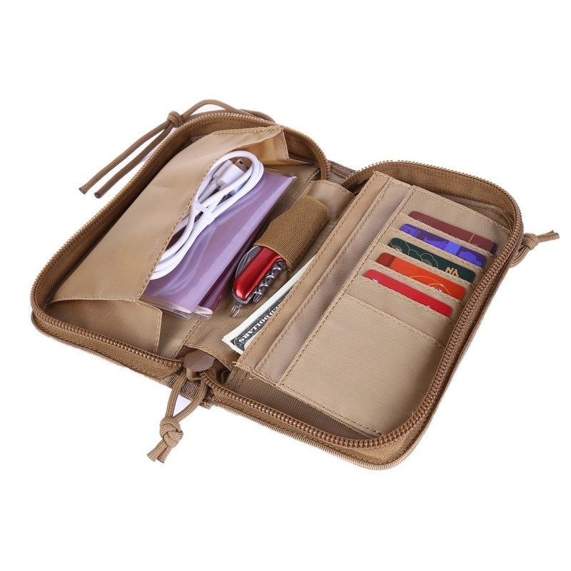 Ma Gaixian's Same Style Xuanwu Tactical Wallet Men's Handbag Outdoor Large Capacity Military Camo Wallet Mobile Case