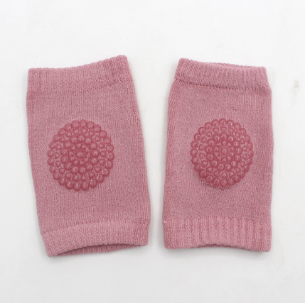 1Pair Soft Anti-slip Safety Crawling Elbow Cushion Knee Pad Semi-combed cotton terry dispensing Baby Infant Born Toddler Kids