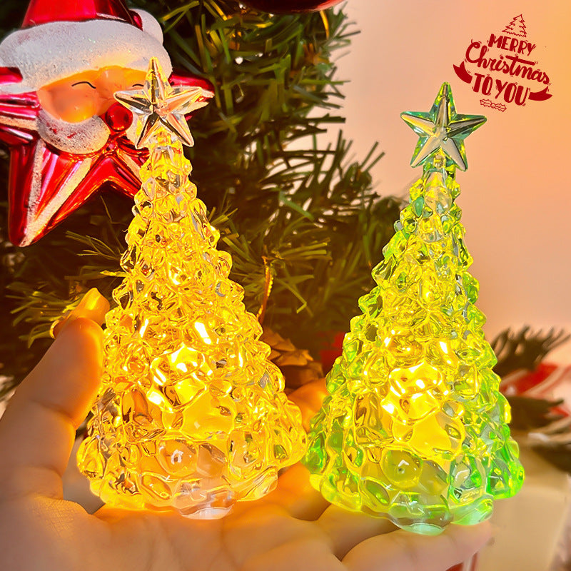 Christmas Star Tree Night Light LED Room Decoration Iceberg Atmosphere Light Children's Christmas Gift Desktop Ornament - V.I.P Digital Presence