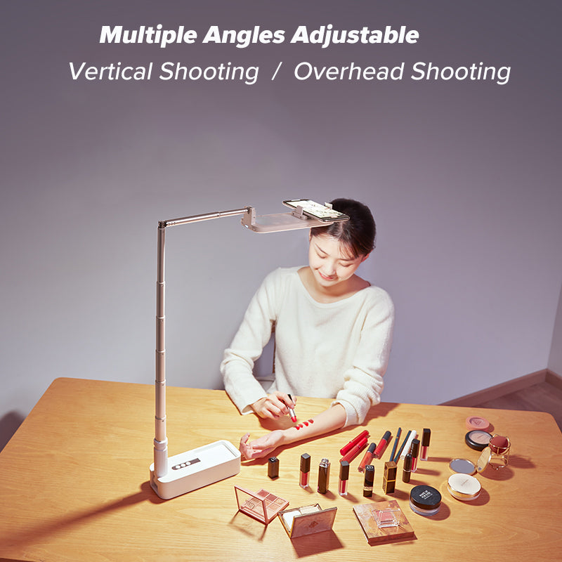 Simple new live broadcast bracket beauty fill light 1.3 meters floor multi-functional folding outdoor wireless bracket - V.I.P Digital Presence