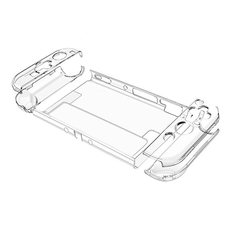 Suitable for Nintendo Switch OLED protective case with bracket NS OLED transparent PC hard case personalized crystal case - V.I.P Digital Presence