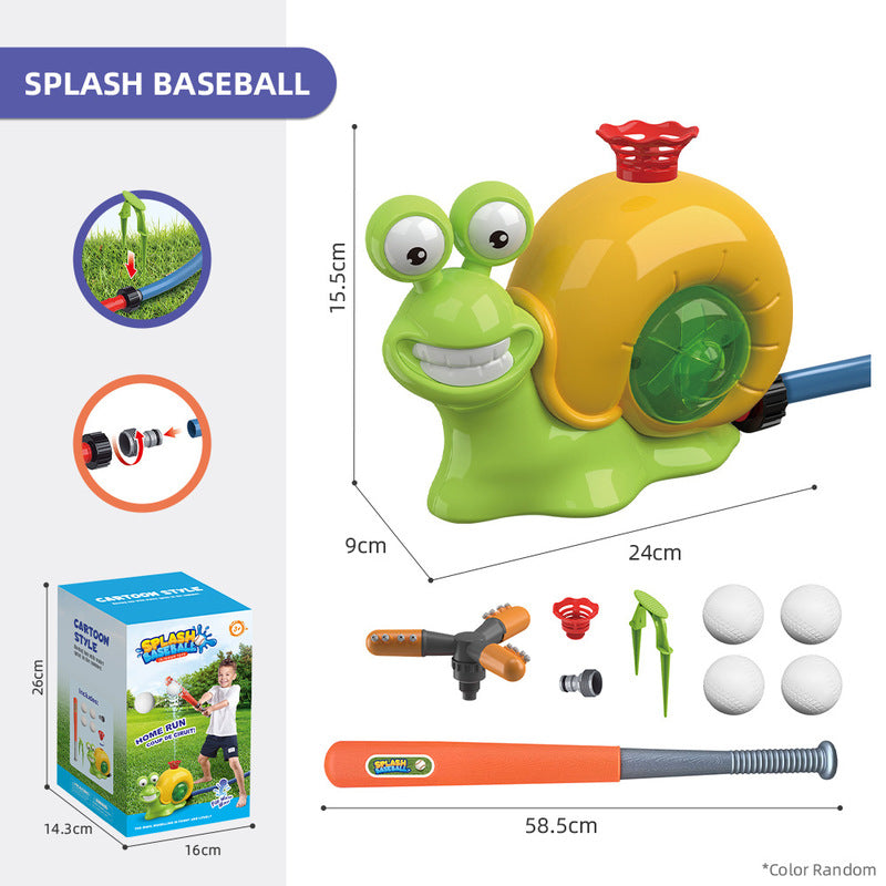 Cartoon snail sprinkler for boys and girls, summer garden lawn, water - spraying toys, fun pool party, backyard - V.I.P Digital Presence