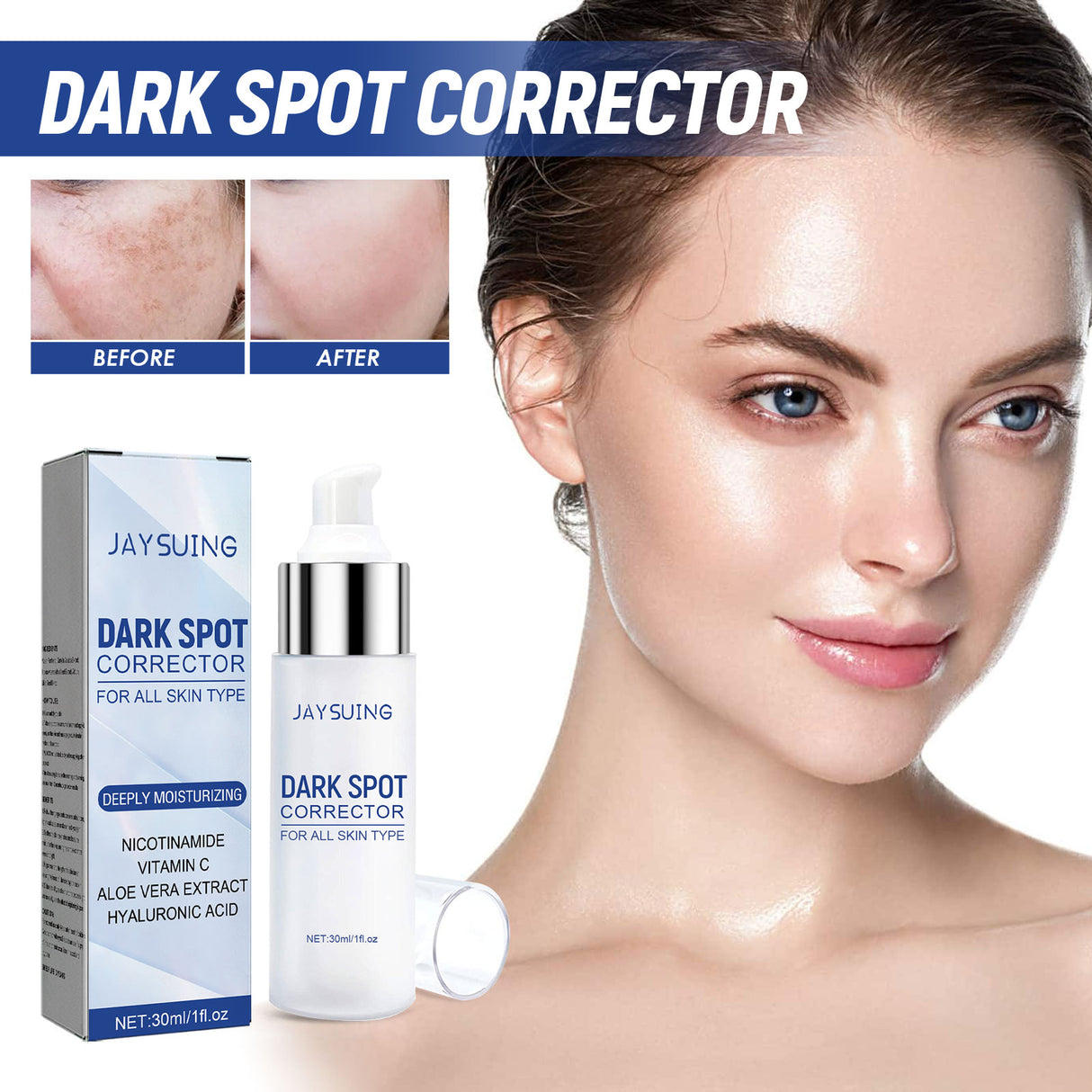 Face Repair Serum, Lightens Spots, Improves Skin Tone, Brightens Skin Face Serum