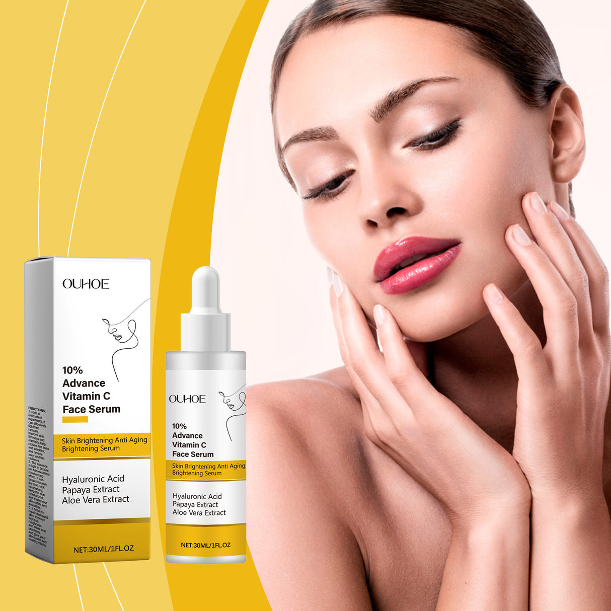 Vitamin C Facial Essence, Hydrating And Moisturizing Facial Care, Soft And Smooth Improve Skin Moisturizing Essence