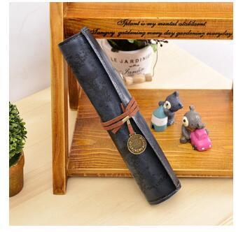 Retro Leather Pencil bag pencil pouch case school supplies pencil case plumier scolaire pencil pouch cute stationary - V.I.P Digital Presence