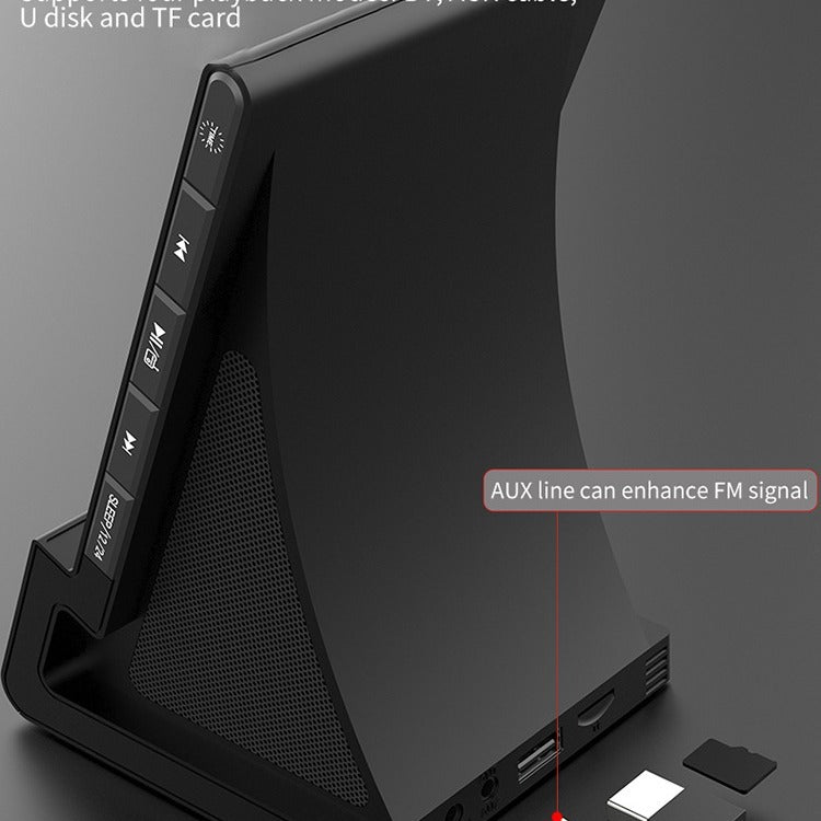 Three in one wireless charger Bluetooth speaker wireless charging alarm clock phone holder - V.I.P Digital Presence