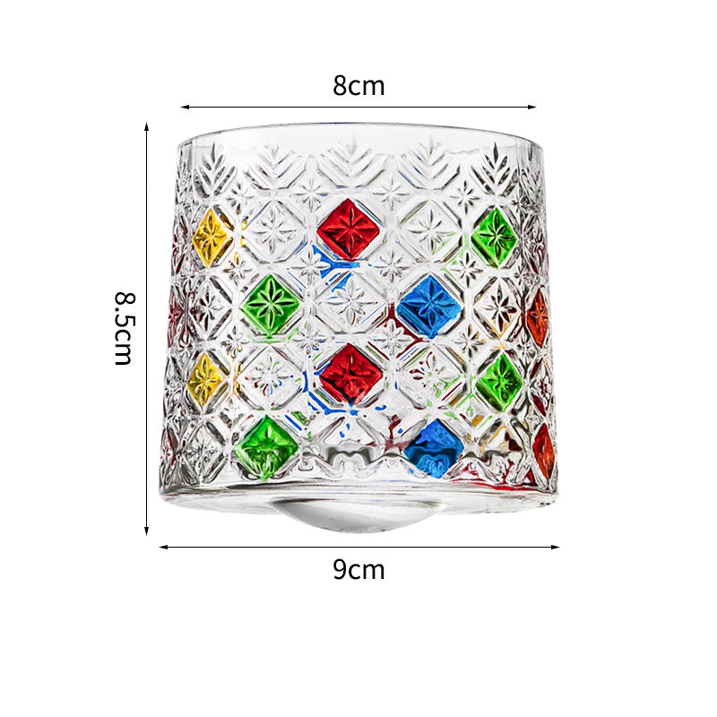 Hand drawn rotating glass cups multiple multi-purpose whiskey glasses rotating glass cups - V.I.P Digital Presence