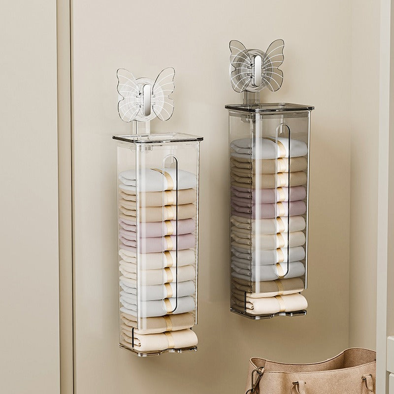 Suction cup underwear storage box sock sorting box home wardrobe wall mounted - V.I.P Digital Presence