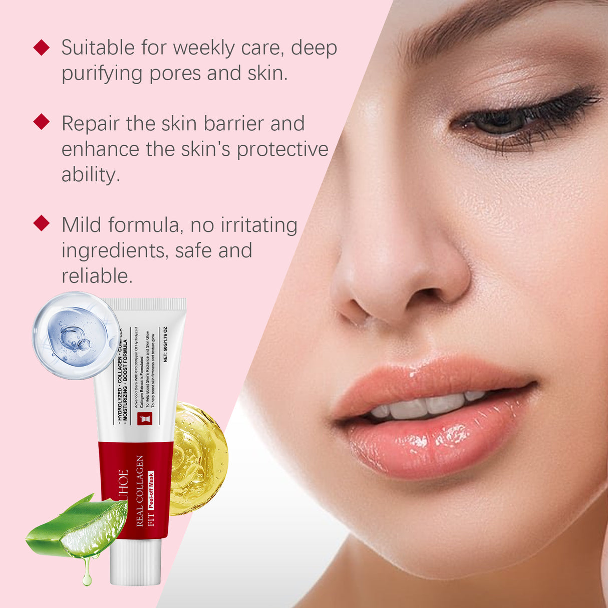 Collagen Tearing Mask Nourishes, Moisturizes, Firming And Firming Collagen Mask For Tender Skin - V.I.P Digital Presence