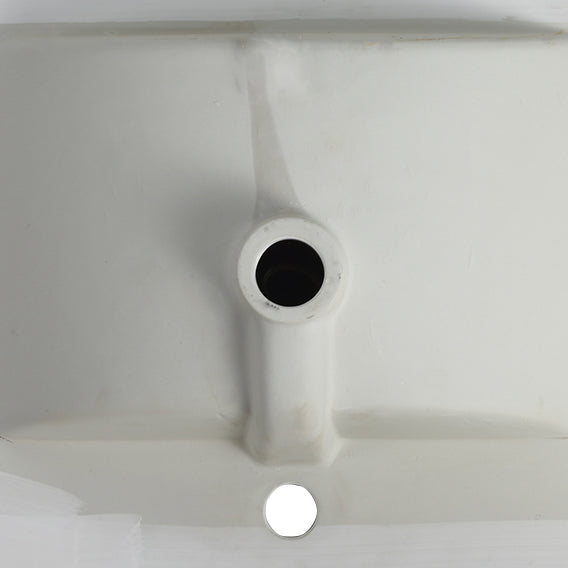 24 Inch Bathroom Ceramic Sink Basin, White - V.I.P Digital Presence