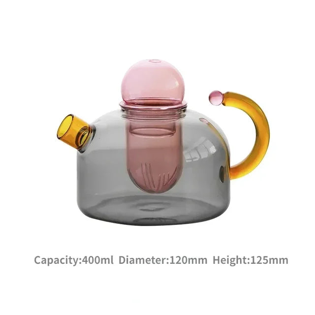 Creative Heat Resistant Glass Teapots Pitcher Suitable Household Teaware Lover Tea Sets Kettle Water Cup Bottle Cooker Usable - V.I.P Digital Presence