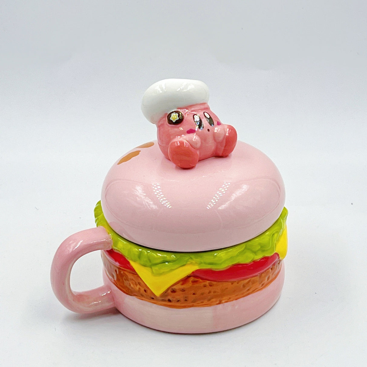 Madou Cute Pink Cartoon Chef Star Mug Cabbie Chef Hat Star Ceramic Cup Cartoon Navy Hat Star Coffee Mug With Lid Ceramic Mugs - V.I.P Digital Presence