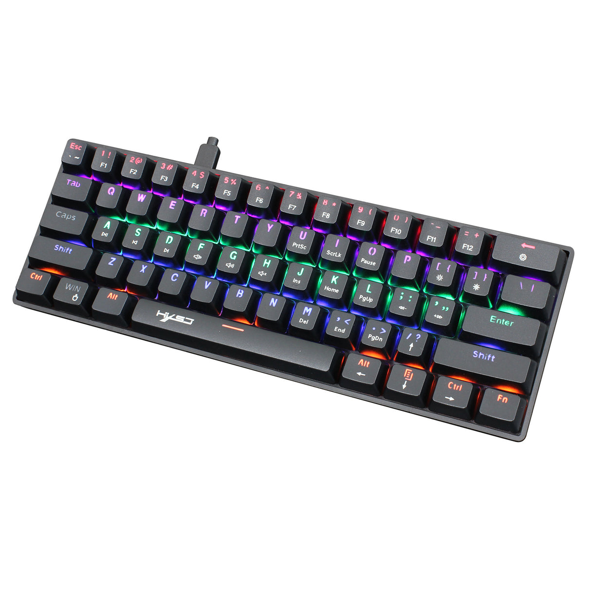 Mechanical 61 keyboard wired blue axis office keyboard gaming gaming illuminated RGB mechanical keyboard - V.I.P Digital Presence