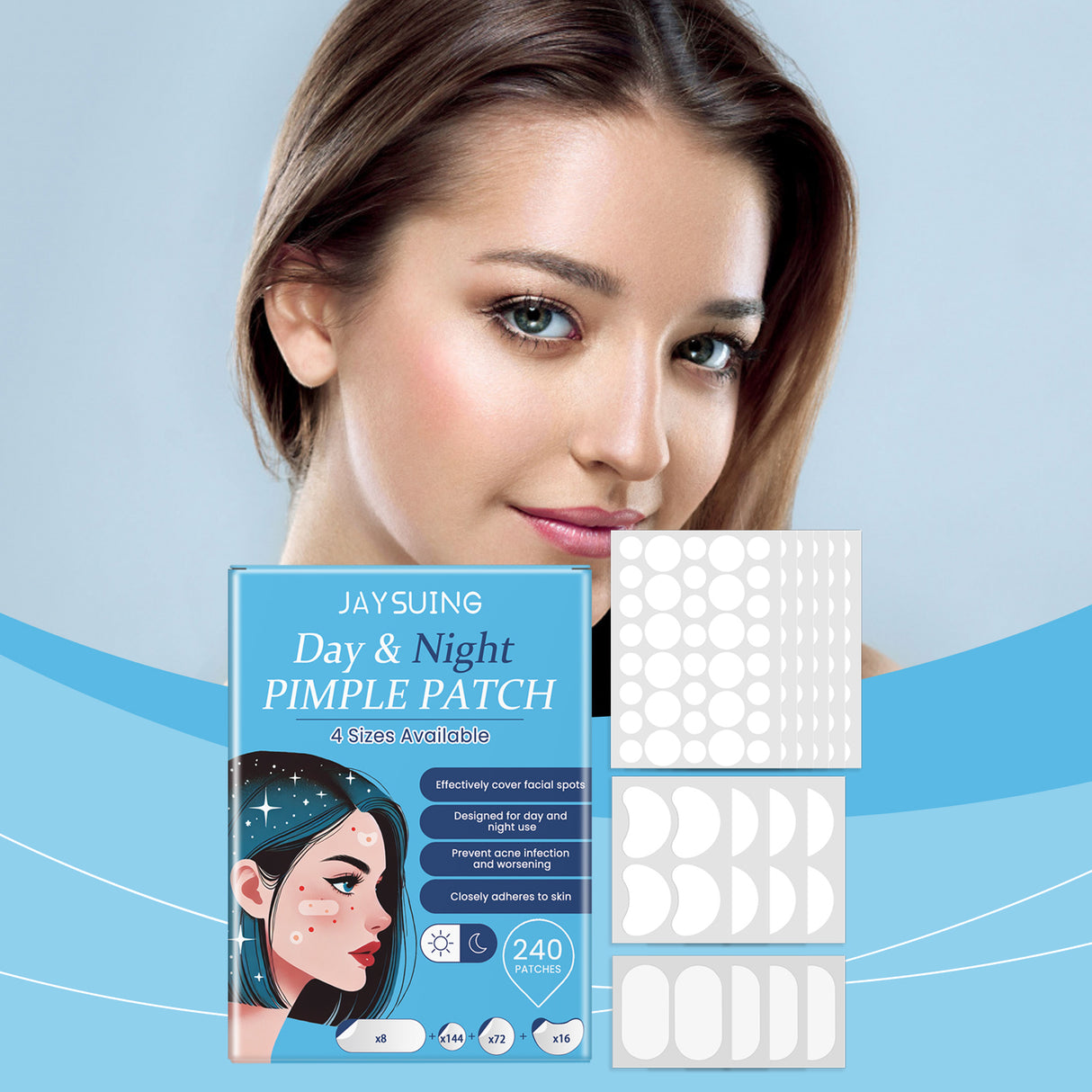 Day And Night Acne Cover Face Acne Patch Comfortably Repair Skin Oil Control Cover Acne Patch - V.I.P Digital Presence