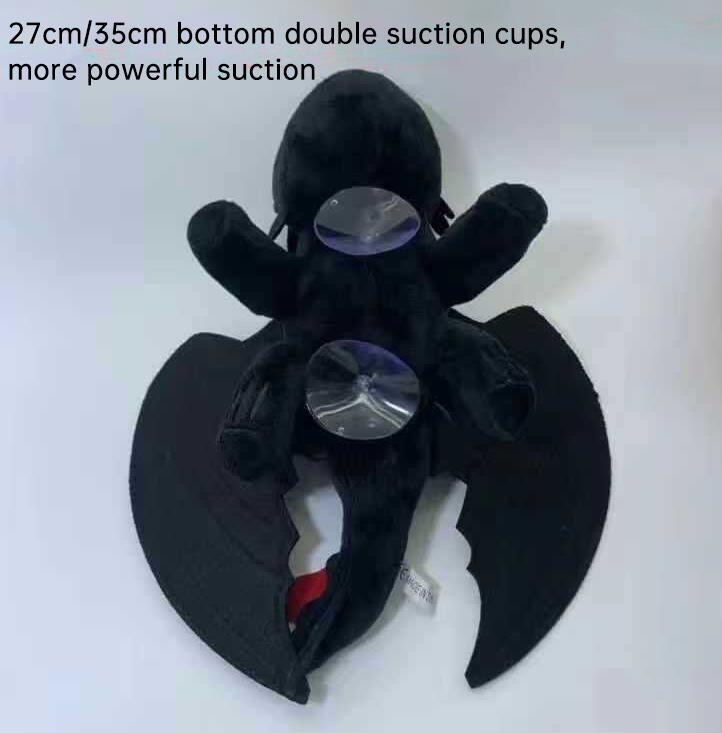 Toothless Helmet Suction Cup Doll Motorcycle Motorcycle Roof Skylight Night Fury Decoration - V.I.P Digital Presence