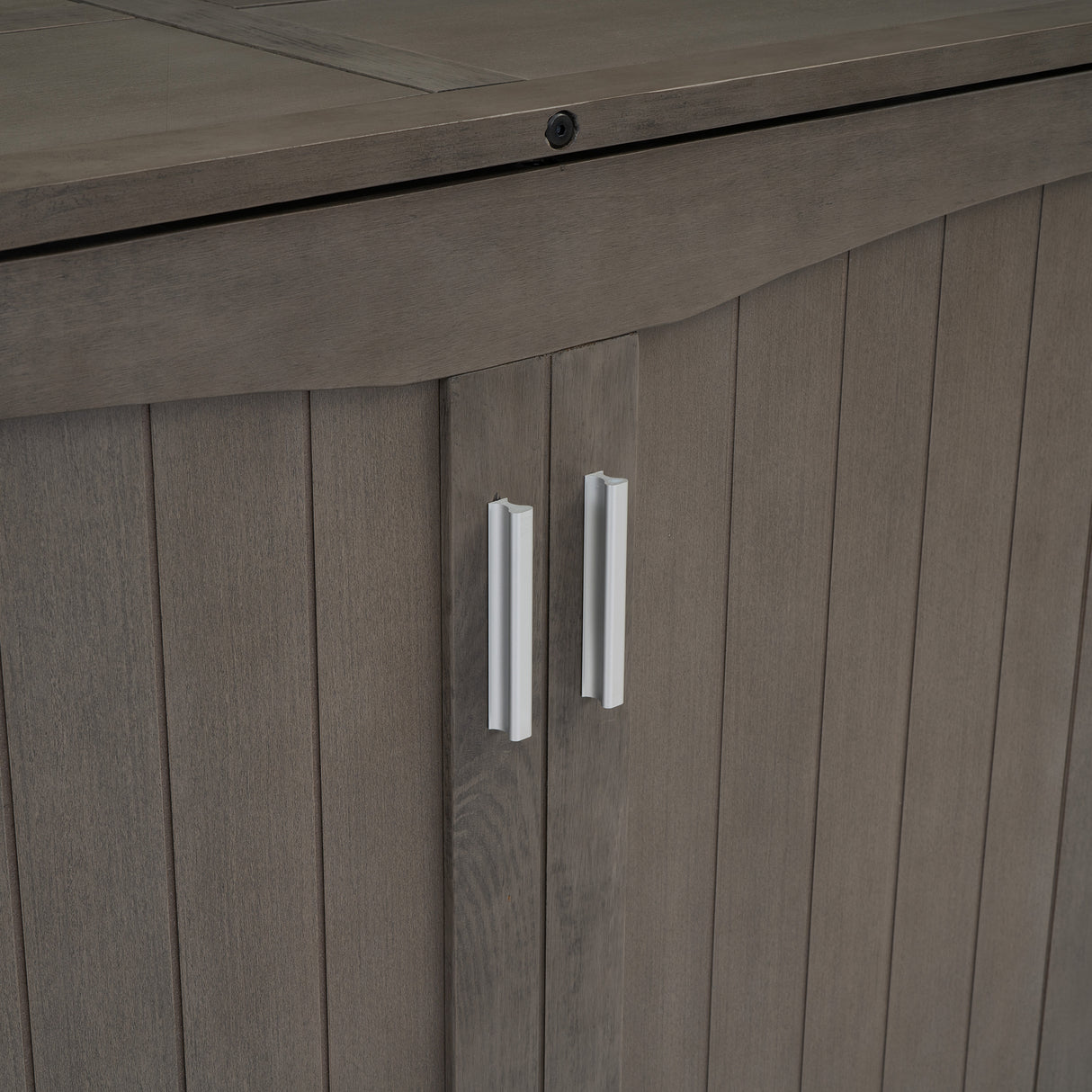 Queen Size Murphy Bed with Built-In Charging Station Antique Grey