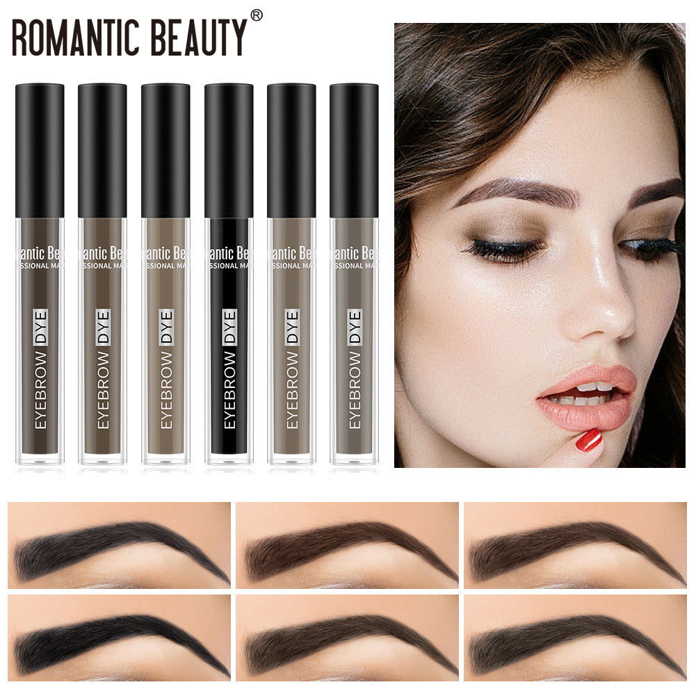 Romantic Beauty Two-Headed Brow Brush For Long-Lasting Styling Waterproof Perspiration-Proof Brow Dye - V.I.P Digital Presence