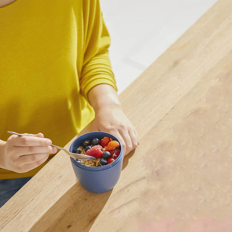 Portable Yogurt Cereal Cups with Lids. Ideal for Overnight Oats, DIY Salads & Parfaits. Great for Breakfast or Lunch - V.I.P Digital Presence