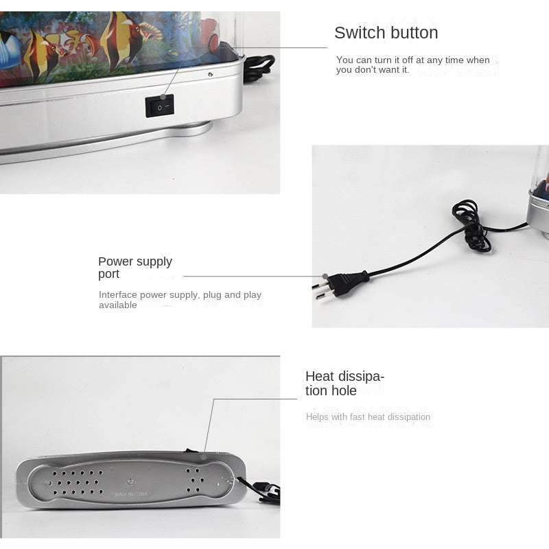 Ornamental fish simulation lamp, aquarium lamp, LED sea view lamp, desktop home night decoration small table lamp, small fish lamp - V.I.P Digital Presence